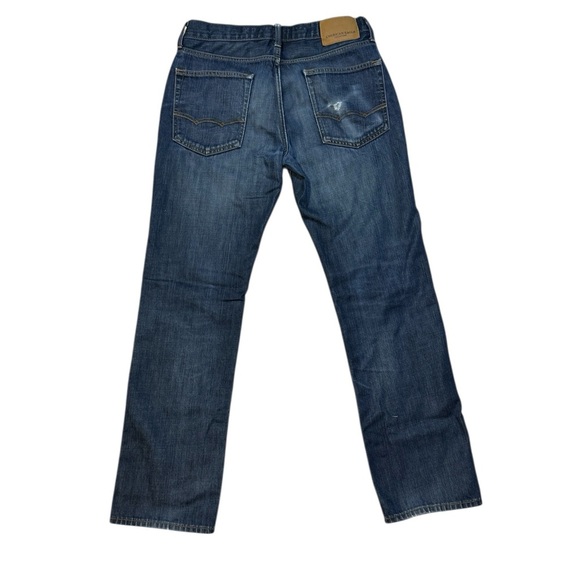American Eagle Original Straight Jeans Blue Denim Men’s 31x32 Cotton Classic - Picture 7 of 14